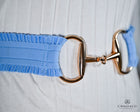 Wide Elastic Stretch belt with Equestrian Bit themed Buckle- One size