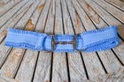 Wide Elastic Stretch belt with Equestrian Bit themed Buckle- One size