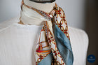 Pale Blue & Pink Bit & Bradoon Scarf
