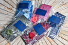 Pattern Tie Set- Includes Tie Matching pocket square, cuff links & lapel pin
