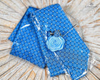 Pattern Tie Set- Includes Tie Matching pocket square, cuff links & lapel pin