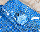 Pattern Tie Set- Includes Tie Matching pocket square, cuff links & lapel pin