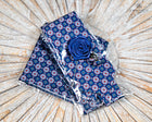 Pattern Tie Set- Includes Tie Matching pocket square, cuff links & lapel pin