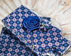 Pattern Tie Set- Includes Tie Matching pocket square, cuff links & lapel pin