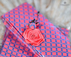 Pattern Tie Set- Includes Tie Matching pocket square, cuff links & lapel pin