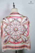 Harness tack themed scarf - Pink/Cream