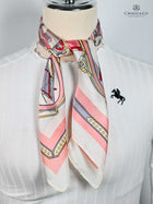 Harness tack themed scarf - Pink/Cream