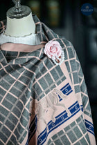 Equestrian Checkered Wrap - Available in 6 colors -Black, Caramel, Navy, Green, Grey, Pink
