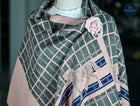 Equestrian Checkered Wrap - Available in 6 colors -Black, Caramel, Navy, Green, Grey, Pink