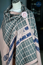 Equestrian Checkered Wrap - Available in 6 colors -Black, Caramel, Navy, Green, Grey, Pink