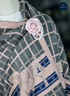 Equestrian Checkered Wrap - Available in 6 colors -Black, Caramel, Navy, Green, Grey, Pink