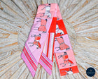 Silk Hair/Bag Twills Horse print-6 Colours