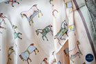 with & little rugged Horses Scarf - Pink/Mint/Green