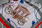 Pink, Red & Grey Carriage Scarf