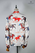 Fun casual Racehorse themed printed shirt
