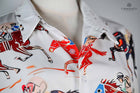 Fun casual Racehorse themed printed shirt