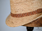 Raffia Trilby with Braided Leather Band