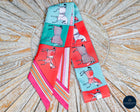 Silk Hair/Bag Twills Horse print-6 Colours
