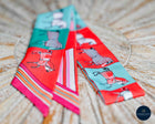 Silk Hair/Bag Twills Horse print-6 Colours