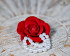 Rose & Pearl decorative Brooches