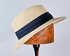 LUCCA - PAPER BRAID SAFARI -Natural with navy band