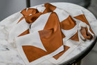 Geometric Shapes Tan & Cream Scarf