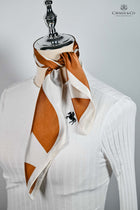 Geometric Shapes Tan & Cream Scarf