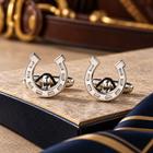 Horseshoe Cufflinks-Silver for Ladies &amp; Gentlemen