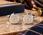 Shotgun Cartridge Cufflinks – Silver &  Brass