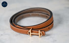 Equestrian Thin Bit Belt – 110cm Red/Coffee/Tan