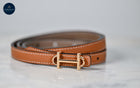 Equestrian Thin Bit Belt – 110cm Red/Coffee/Tan