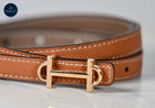 Equestrian Thin Bit Belt – 110cm Red/Coffee/Tan