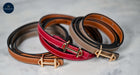Equestrian Thin Bit Belt – 110cm Red/Coffee/Tan