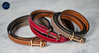 Equestrian Thin Bit Belt – 110cm Red/Coffee/Tan