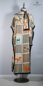 Silk Shawl Dress & Scarf