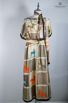 Silk Shawl Dress & Scarf