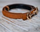 Elegant Suede thin horse bit buckle belt 120cm
