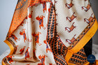 Tangerine & Cream Lippzaner horses scarf