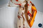 Tangerine & Cream Lippzaner horses scarf