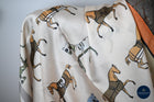 Tangerine & Cream Small horses scarf