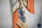 Tangerine & Cream Small horses scarf