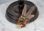 UK Hand Made Xtra Large Pheasant feather hat pin Bullet tip and green feature feathers