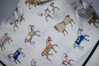 White Little Rugged Horses Scarf