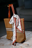 Wide equestrian printed-Hair-Bag Twills