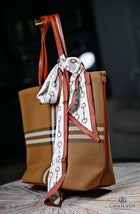 Wide equestrian printed-Hair-Bag Twills