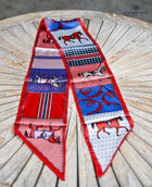 Wide equestrian printed-Hair-Bag Twills