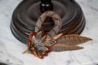 UK Hand Made XL Large Pheasant feather hat pin Cone tip Loop feather