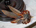 UK Hand Made Xtra Large Pheasant feather hat pin Cone tip