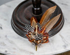 UK Hand Made Xtra Large Pheasant feather hat pin Cone tip