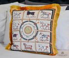 Luxury Velvet Equestrian Cushion including duck feather insert 40cm x40cm